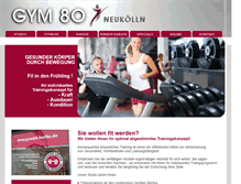 Tablet Screenshot of gym80-berlin.de